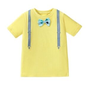 First Impressions Yellow Tee with Blue Accents